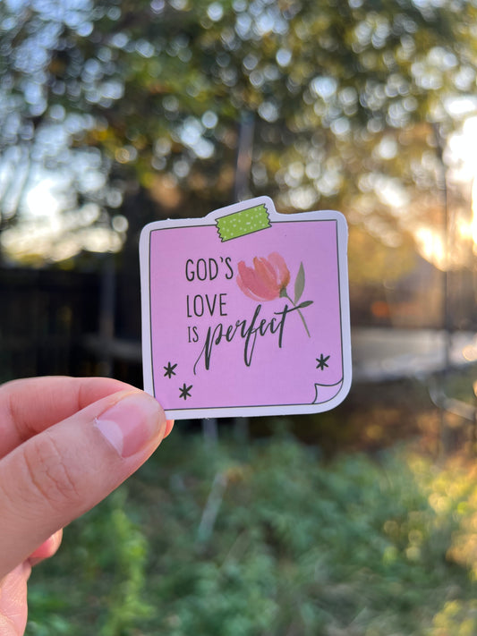 God’s love is perfect