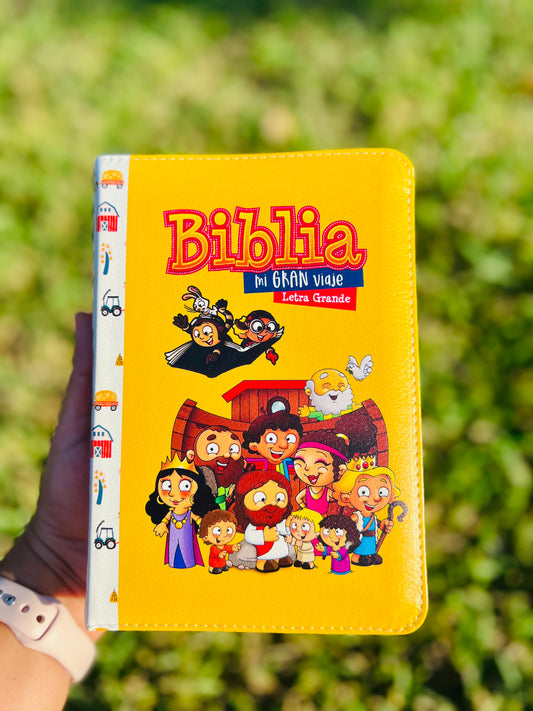 Biblia amarilla compacta para niños (Mi gran viaje)