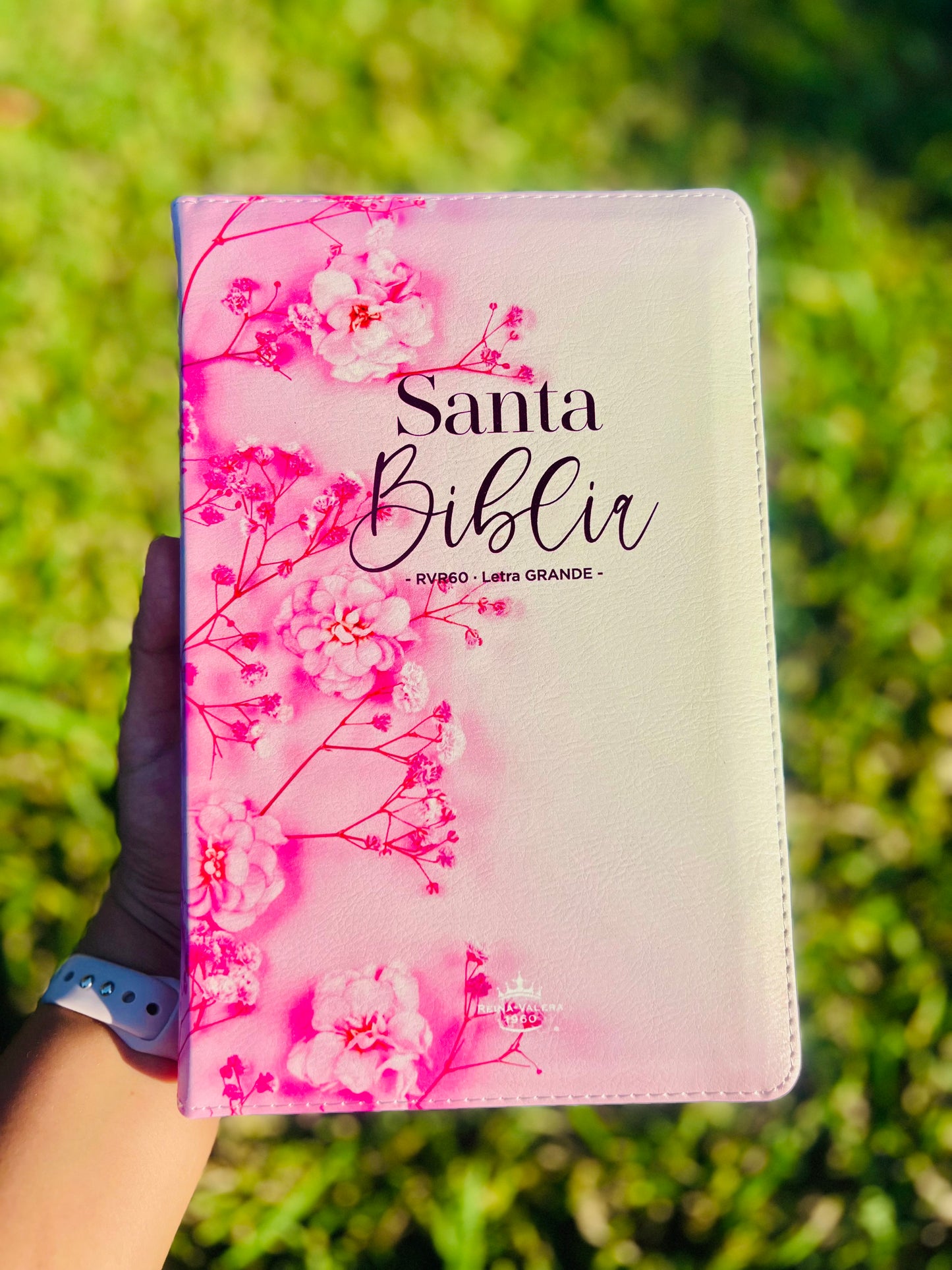 Biblia rosa floreada (RV1960)