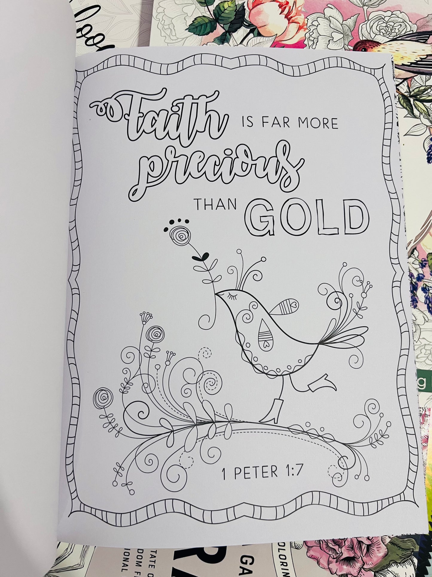 Faith Hope Love Libro para Colorear