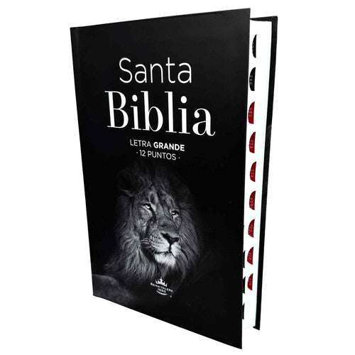 Biblia León Letra Grande 12 puntos RV1960 flexible con índice - León de la tribu de Judá ha vencido