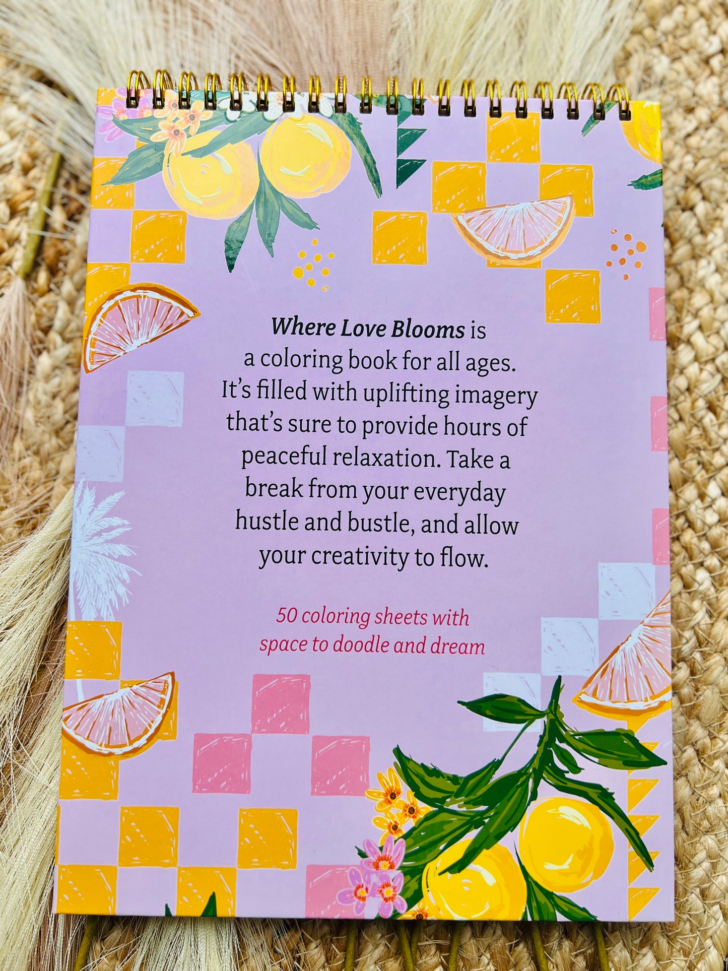 Libro para colorear where love blooms