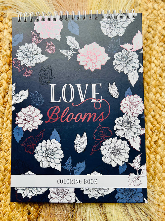 Libro para colorear where love blooms