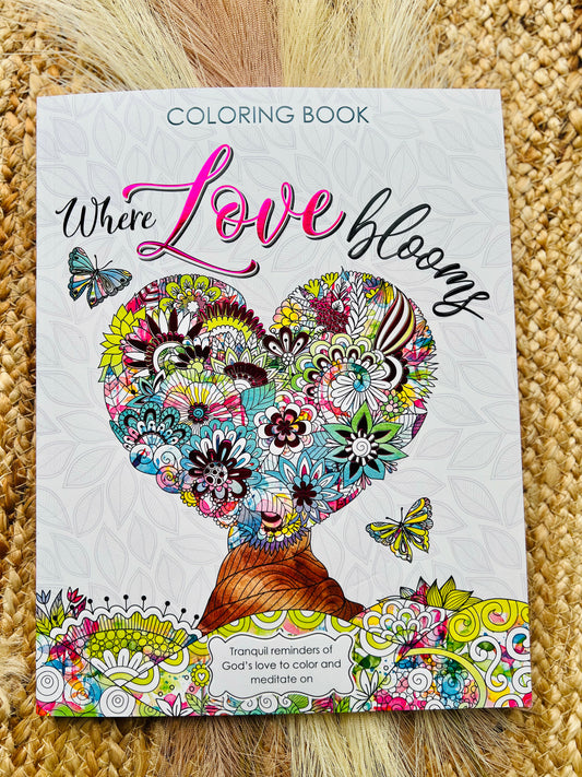 Where Love Blooms Libro para Colorear