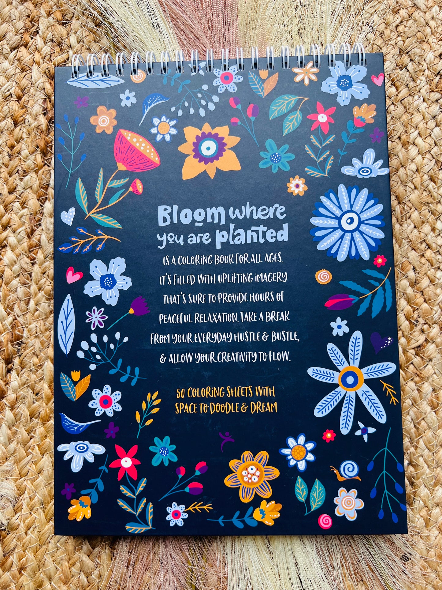 Libro para colorear bloom where you are planted