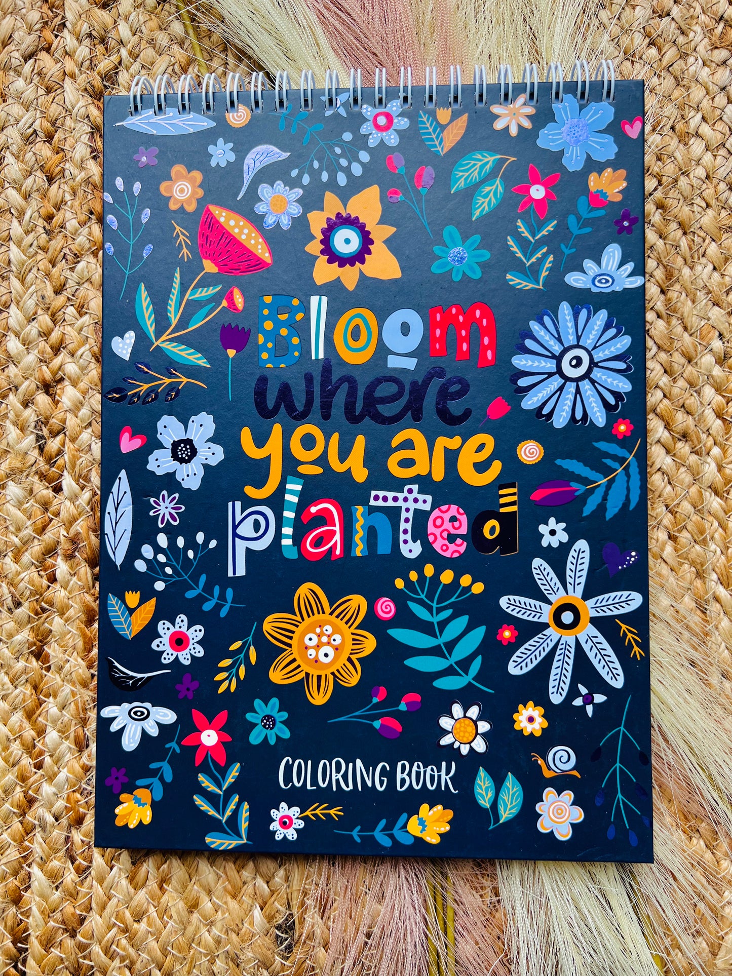 Libro para colorear bloom where you are planted